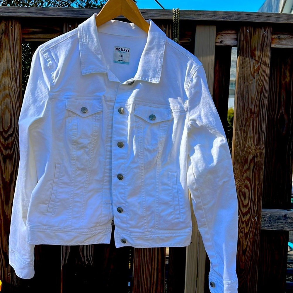 White denim jacket